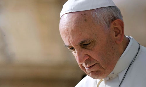 Resultado de imagen para Papa Francisco , expresa pesar
