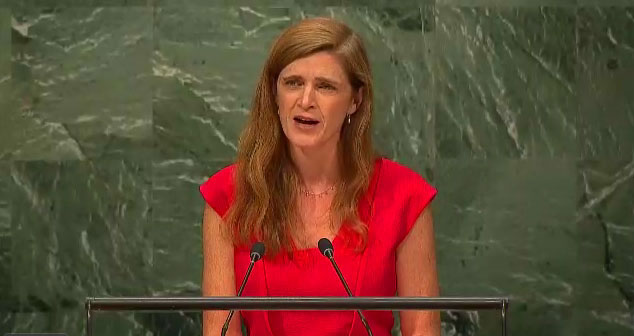 La embajadora de Estados Unidos ante la ONU, Samantha Power, anunció que su país se abstendrá de votar en contra de la resolución que exige poner fin al bloqueo económico, comercial y financiero que impone a Cuba desde hace más de 50 años.