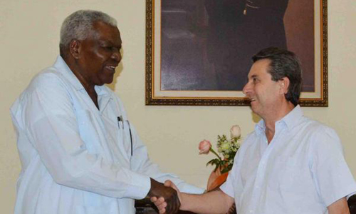 Cuban Parliament President meets with Spanish Communist leader