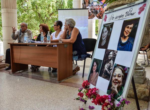 La Federación de Mujeres Cubanas (FMC), rindió homenaje a Vilma Espín, durante un coloquio celebrado en la sede de la FMC, en La Habana, el 5 de abril de 2018. ACN FOTO/Marcelino VAZQUEZ HERNÁNDEZ