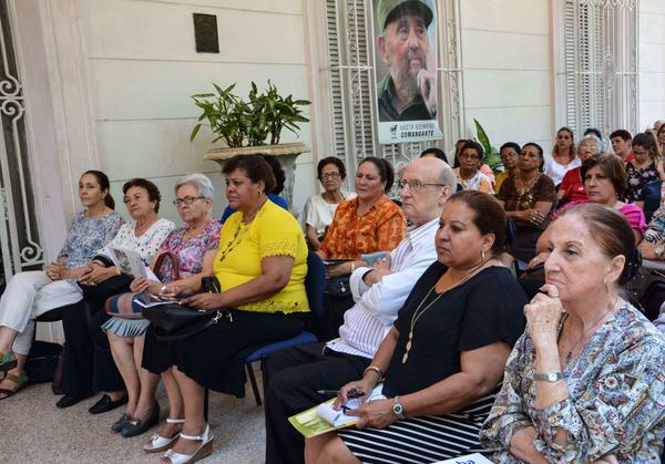 La Federación de Mujeres Cubanas (FMC), rindió homenaje a Vilma Espín, durante un coloquio celebrado en la sede de la FMC, en La Habana, el 5 de abril de 2018. ACN FOTO/Marcelino VAZQUEZ HERNÁNDEZ