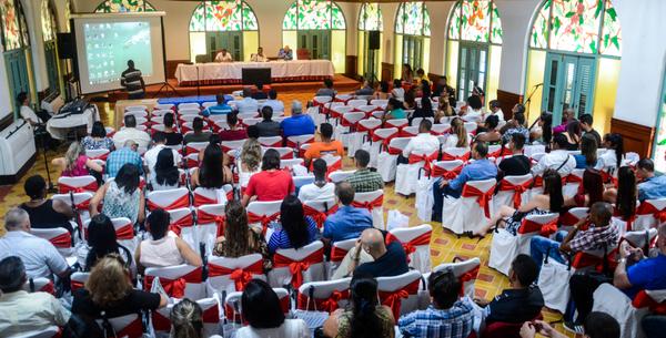 Participantes en el I Encuentro Juvenil Científico Tecnológico del Trasporte, realizado en el Hotel Comodoro, en La Habana, el 12 de junio de 2018. Participantes en el I Encuentro Juvenil Científico Tecnológico del Trasporte, realizado en el Hotel Comodoro, en La Habana, el 12 de junio de 2018. ACN FOTO/Abel PADRÓN PADILLA