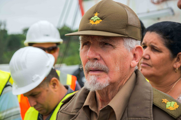 Member of the Political Bureau Party, Commander of the Revolution Ramiro Valdes.