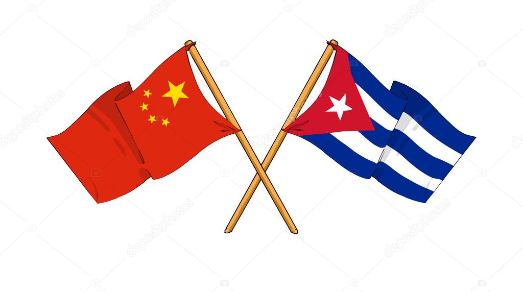 Resultado de imagen para banderas, cuba China