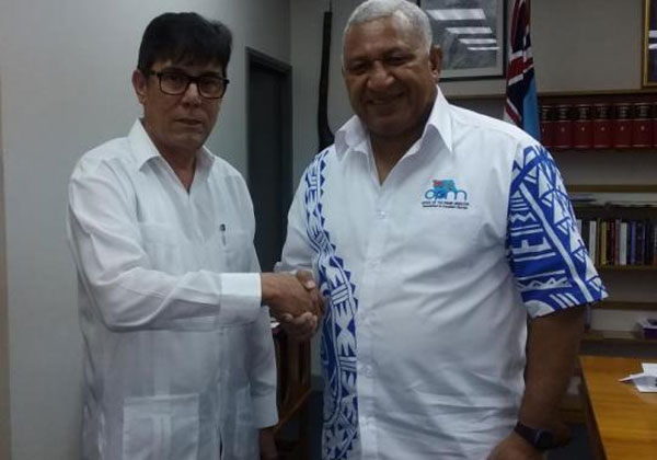 Fijian PM thanks Cuba for its Help