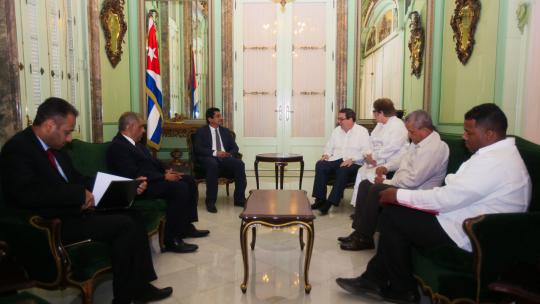 Cuban Chancellor receives Yemeni diplomat. Photo: CubaMinrex.