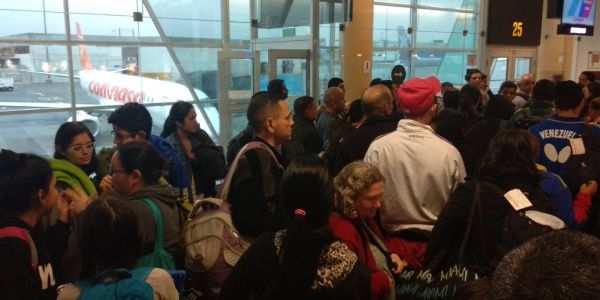 Los vuelos del plan "Vuelta a la Patria" son gratuitos y no pone ninguna condición para beneficiarse de este servicio ofrecido por el Gobierno venezolano. | Foto: @CancilleriaVE Los vuelos del plan "Vuelta a la Patria" son gratuitos y no pone ninguna condición para beneficiarse de este servicio ofrecido por el Gobierno venezolano. | Foto: @CancilleriaVE