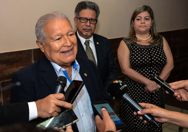 Salvadoran President Salvador Sanchez Ceren.