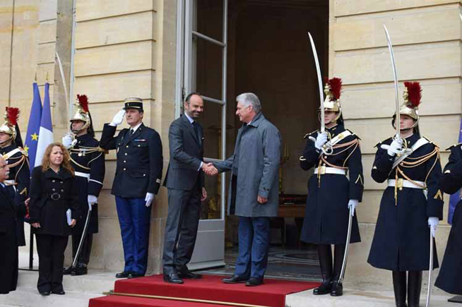 French Premier receives Cuban president Diaz-Canel