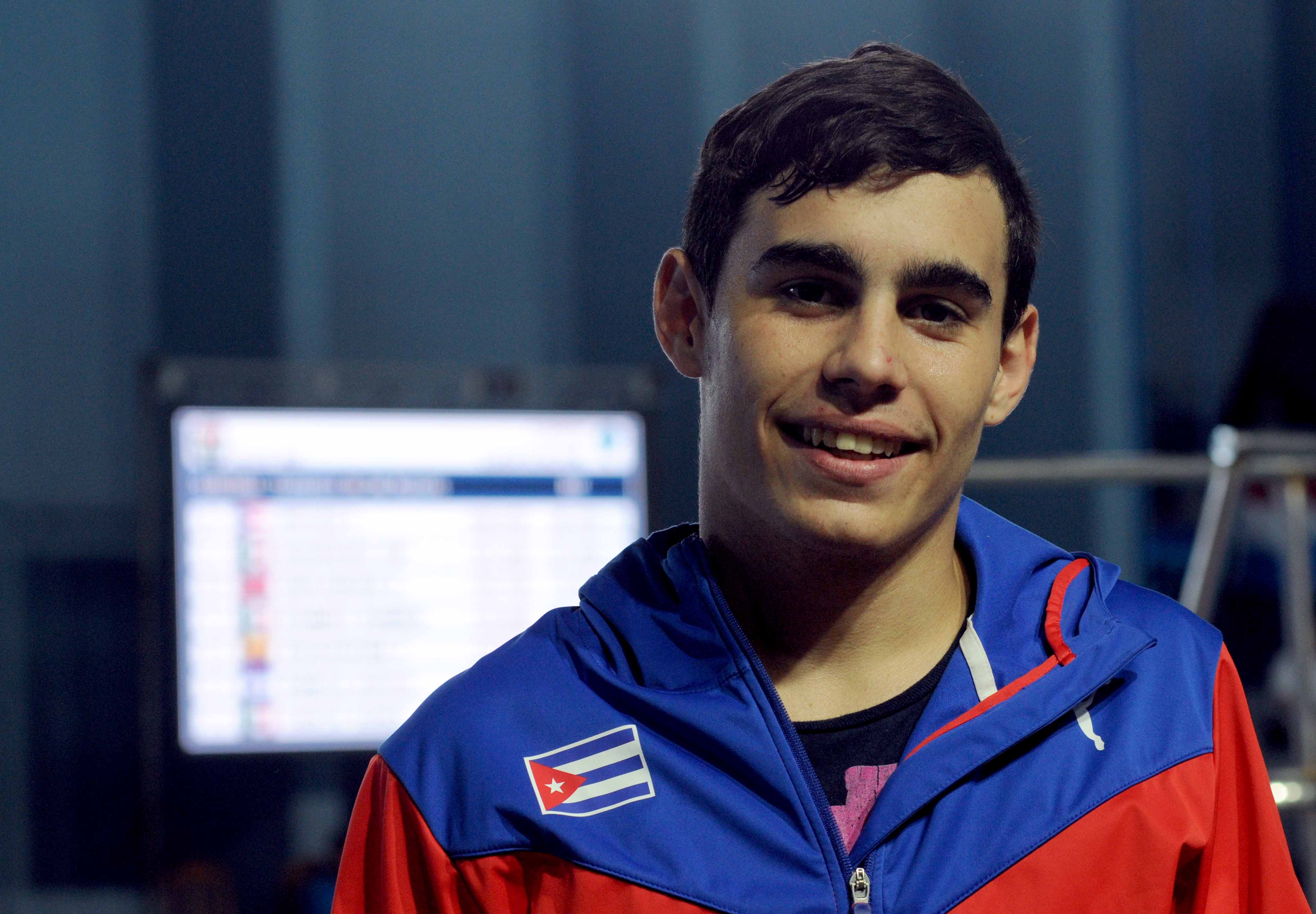 El cubano Ángelo Alcebo, ganador de la medalla de oro en trampolín a tres metros, del Torneo de Clavados de la Confederación Centroamericana y del Caribe de Aficionados a la Natación (CCAN), donde se disputan plazas para los Juegos Panamericanos de Lima 2019, en el Complejo de Piscinas Baraguá de La Habana, Cuba, el 30 de marzo de 2019 El cubano Ángelo Alcebo, ganador de la medalla de oro en trampolín a tres metros, del Torneo de Clavados de la Confederación Centroamericana y del Caribe de Aficionados a la Natación (CCAN), donde se disputan plazas para los Juegos Panamericanos de Lima 2019, en el Complejo de Piscinas Baraguá de La Habana, Cuba, el 30 de marzo de 2019