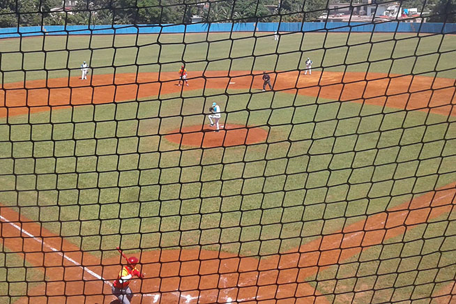 El diestro Miguel Ángel Lastra se alzó con la victoria del tercer juego de la subserie Matanzas-Isla de la Juventud 13 anotaciones por 4 en la recién iniciada LIX Serie Nacional de Béisbol y otorgarle al conjunto la segunda sonrisa sobre sus similares yumurinos. Cuba, 12 de adosto de 2019. ACN/ Ana Esther ZULUETA.