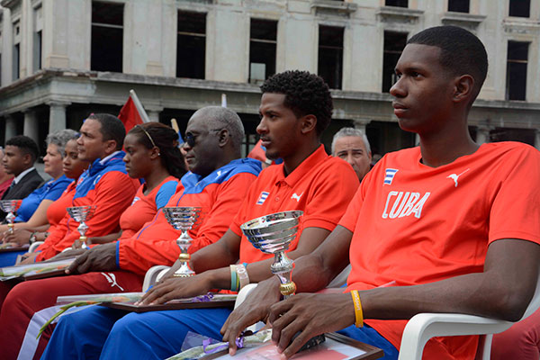 Acto de entrega de reconocimiento a atletas juveniles más destacados en 2018, en el Museo de la Revolución, en La Habana, Cuba, el 22 de enero de 2019. ACN FOTO/ Ariel LEY ROYERO Acto de entrega de reconocimiento a atletas juveniles más destacados en 2018, en el Museo de la Revolución, en La Habana, Cuba, el 22 de enero de 2019. ACN FOTO/ Ariel LEY ROYERO