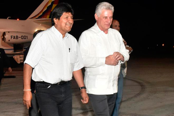 Diaz-Canel receives Bolivian President in Havana