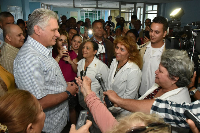 The Cuban people can beat everything, Diaz-Canel says.