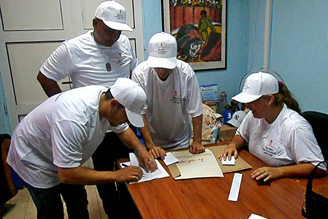 Yolanda Blanco (D), presidenta de la Comisión Electoral Municipal, refiere que más de 63 mil electores del Municipio Especial, ejercerán su derecho al voto en el próximo Referendo Constitucional, para aprobar la nueva Constitución de la República, en Isla de la Juventud, Cuba, 17 de febrero de 2019. Yolanda Blanco (D), presidenta de la Comisión Electoral Municipal, refiere que más de 63 mil electores del Municipio Especial, ejercerán su derecho al voto en el próximo Referendo Constitucional, para aprobar la nueva Constitución de la República, en Isla de la Juventud, Cuba, 17 de febrero de 2019.