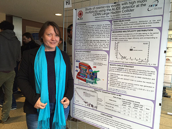 Katherin Shtejer Díaz, científica cubana apasionada por la Física, en la colaboración internacional del experimento ALICE, de la Organización Europea para la Investigación Nuclear (CERN), con sede en Ginebra, Suiza. 18 de febrero de 2019. ACN FOTO/Cortesía de la autora Katherin Shtejer Díaz, científica cubana apasionada por la Física, en la colaboración internacional del experimento ALICE, de la Organización Europea para la Investigación Nuclear (CERN), con sede en Ginebra, Suiza. 18 de febrero de 2019. ACN FOTO/Cortesía de la autora