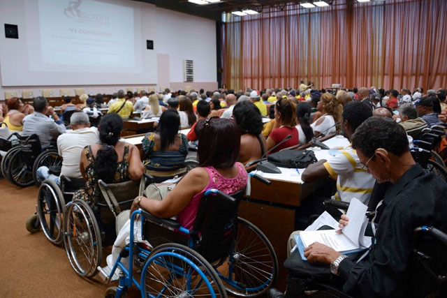 Inauguración del VI Congreso de la Asociación Cubana de Personas con Discapacidad Físico-Motoras (Aclifim), que se desarrolla en el Palacio de Convenciones, en La Habana, Cuba, el 13 de junio de 2019. ACN FOTO/Ariel LEY ROYERO 0613-CONGRESO-ACLIFIM.jpg