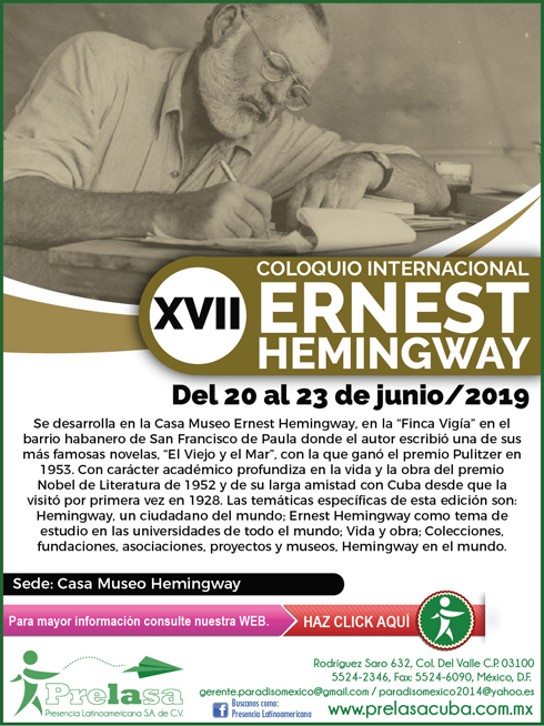 Ernest Hemingway International Colloquium open this Havana