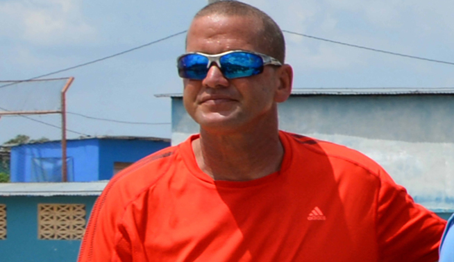 Ángel Manuel Marín, comisionado de hockey sobre césped en la provincia Ciego de Ávila, Cuba, 17 de marzo de 2019. Ángel Manuel Marín, comisionado de hockey sobre césped en la provincia Ciego de Ávila, Cuba, 17 de marzo de 2019.