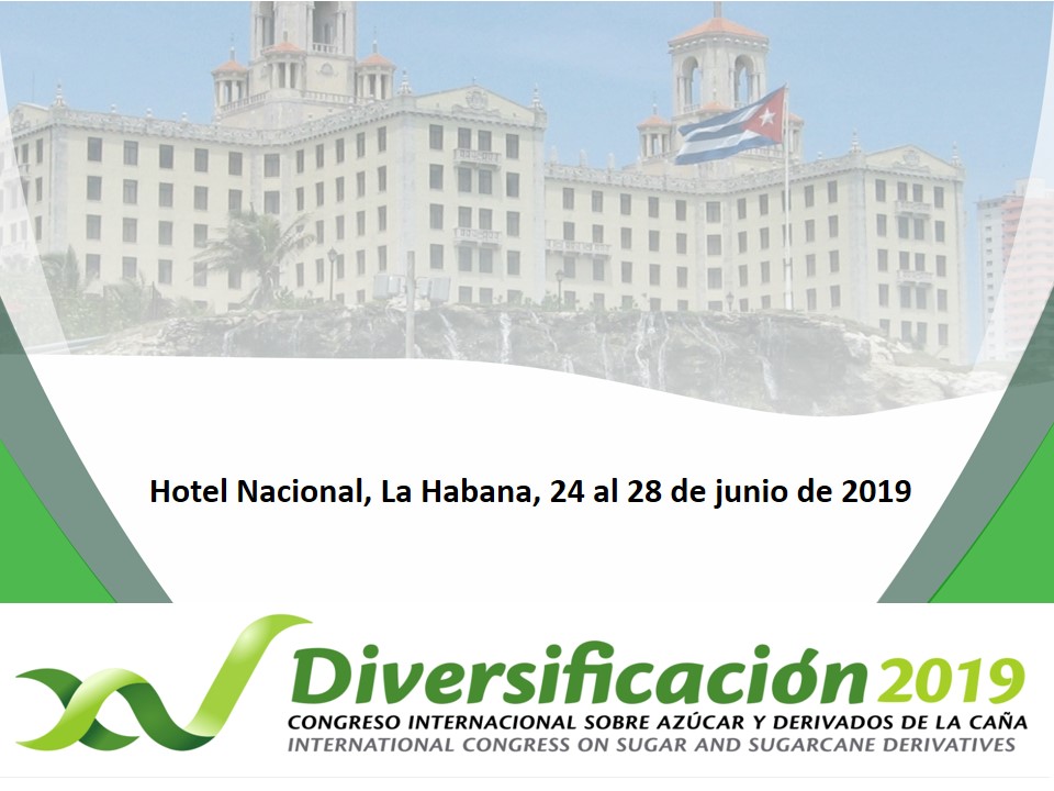 Resultado de imagen para XV Congreso Internacional sobre Azúcar y Derivados (DIVERSIFICACIÓN 2019)