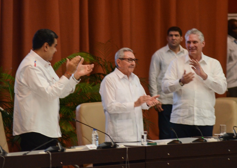 Raúl and Díaz-Canel attend Anti-imperialist Meeting in Havana