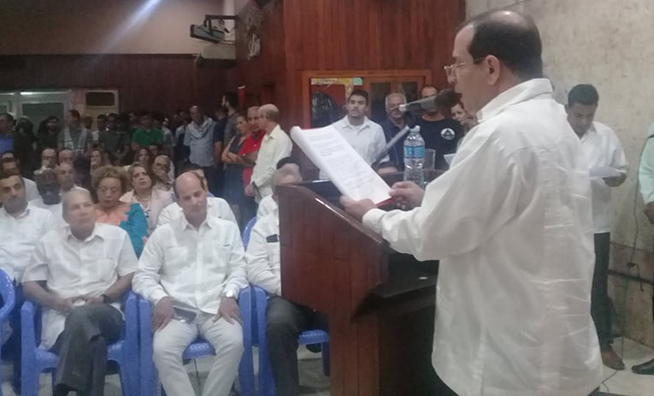 As continuators of the legacy of Yaser Arafat and Fidel Castro we will not give in to our positions in favor of independence, sovereignty and social justice, Gonzalez highlighted. Photo/ ACN.