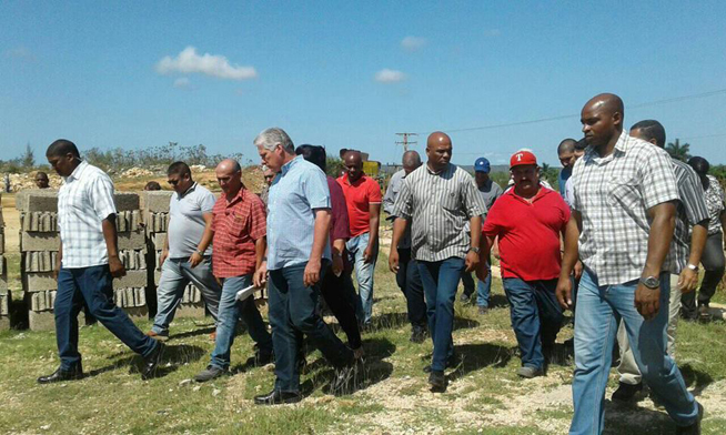  Miguel Díaz-Canel Bermúdez durante su visita gubernamental a la provincia de Matanzas