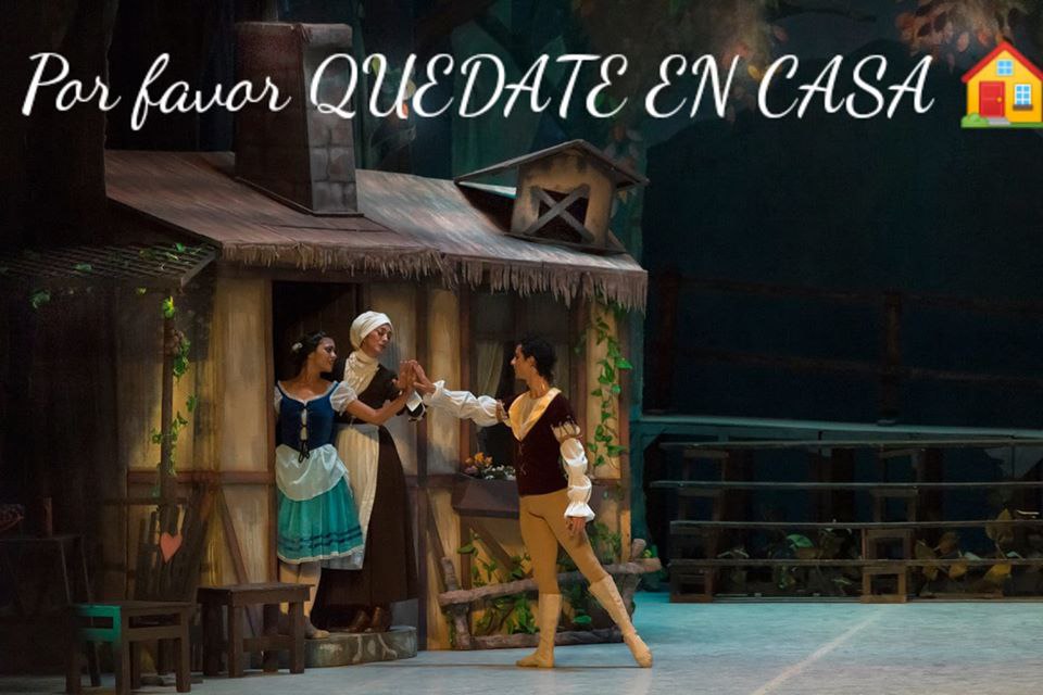 Desde su casa y en entrenamiento artístico primer bailarín del Ballet de Camagüey