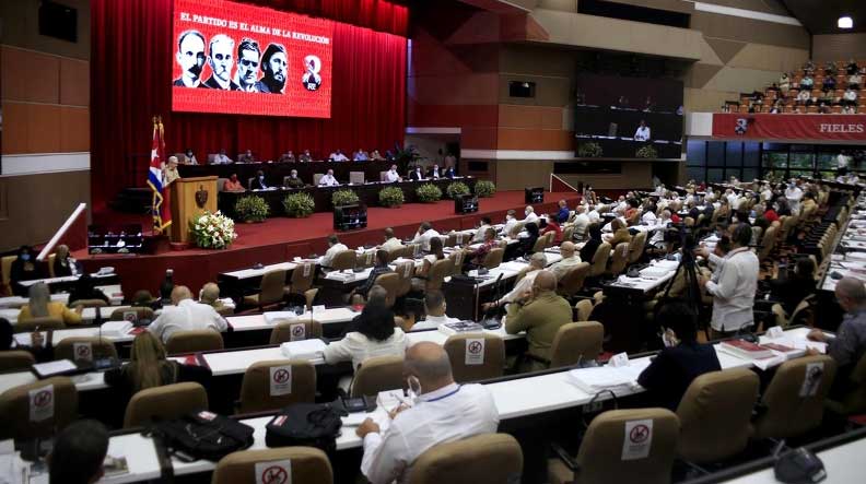 Inicia el VIII Congreso del Partido Comunista de Cuba (PCC), en el Palacio de Convenciones, en La Habana, el 16 de abril de 2021. ACN FOTO/ Ariel LEY ROYERO