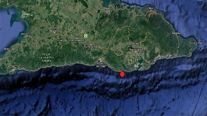 El Centro Nacional de Investigaciones Sismológicas (Cenais) informó que hoy se registró un sismo reportado como perceptible, localizado en las coordenadas 19.86 grados de latitud norte y los -75.43 grados de longitud oeste, con una profundidad de 42 km y una magnitud de 4.1 en la escala de Ritcher.