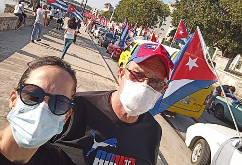 Una caravana por la vida recorre hoy el Malecón habanero en condena al bloqueo económico, comercial y financiero que por más de 60 años mantiene Estados Unidos contra Cuba.