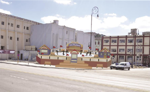 Para esta edición de la Bienal de La Habana, Duke Riley ha propuesto una obra de gran escala que solo se completa con los espectadores: una pista de patinaje sobre hielo. Foto: Proyecto Detrás del muro Para esta edición de la Bienal de La Habana, Duke Riley ha propuesto una obra de gran escala que solo se completa con los espectadores: una pista de patinaje sobre hielo. Foto: Proyecto Detrás del muro
