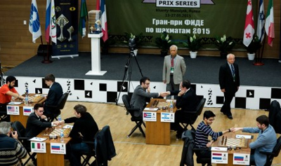Grand Prix de ajedrez de Khanty-Mansiysk. Foto: FIDE Grand Prix de ajedrez de Khanty-Mansiysk. Foto: FIDE