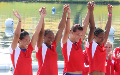 Cuarteta del kayac (K-4) femenino, a la distancia de 500 metros. Foto: José L. Anaya/Jit Cuarteta del kayac (K-4) femenino, a la distancia de 500 metros. Foto: José L. Anaya/Jit