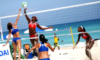 Jornada final del Circuito de voleibol de playa( zona oriental) que se desarrolla en el Centro Nacional de Entrenamiento de esta disciplina en Ciego de Ávila, Cuba, el 29 de marzo de 2015. AIN FOTO/Oscar ALFONSO SOSA Jornada final del Circuito de voleibol de playa( zona oriental) que se desarrolla en el Centro Nacional de Entrenamiento de esta disciplina en Ciego de Ávila, Cuba, el 29 de marzo de 2015. AIN FOTO/Oscar ALFONSO SOSA