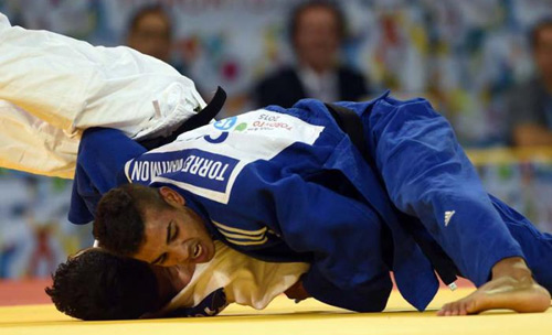 El judoca cubano Yandri Torres El judoca cubano Yandri Torres