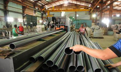 Industria Mecánica Caribe diversifica sus producciones, foto tomada de "El artemiseño" tuberia_sanitaria.jpg