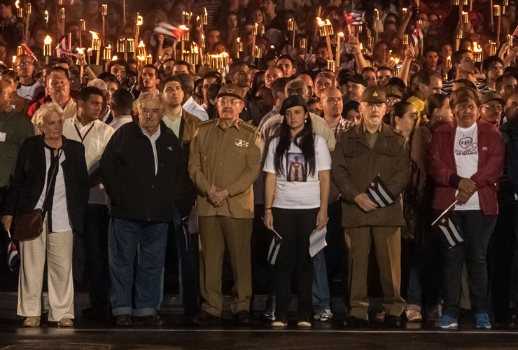 Raul Leads March in Tribute to Marti