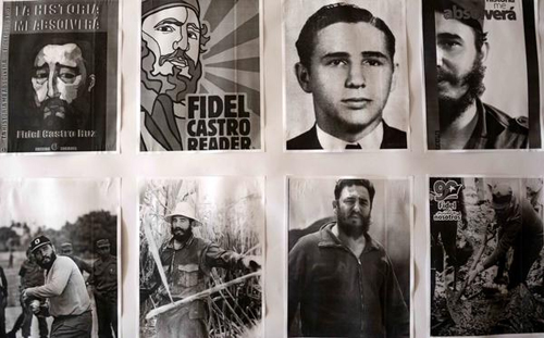 Imágenes del líder histórico de la Revolución cubana Fidel Castro, conforman la exposición en homenaje a su 90 cumpleaños, abierta al público en la sede del Comité Provincial del Partido Comunista de Cuba en Camagüey, el 11 de agosto de 2016. ACN FOTO/ Rodolfo BLANCO CUÉ