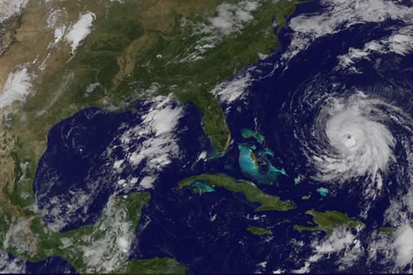 El Centro de Pronóstico del Instituto de Meteorología de Cuba emitió Avisos de Ciclón sobre la tormenta tropical José y la formación en el Atlántico oriental de la decimocuarta depresión tropical de la actual temporada ciclónica. Foto Instituto de Meteorología de Cuba