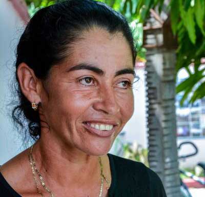 Yamila Pérez Rodríguez, machetera de la comunidad de El Junco, municipio Jesús Menéndez, en entrevista con la Agencia Cubana de Noticias (ACN) en la provincia Las Tunas, 29 de junio de 2018. ACN FOTO/Yaciel PEÑA DE LA PEÑA