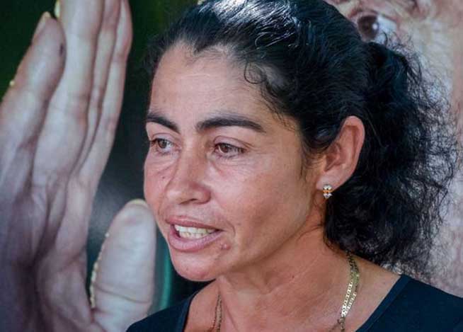 Yamila Pérez Rodríguez, machetera de la comunidad de El Junco, municipio Jesús Menéndez, en entrevista con la Agencia Cubana de Noticias (ACN) en la provincia Las Tunas, 29 de junio de 2018. ACN FOTO/Yaciel PEÑA DE LA PEÑA