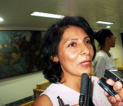 Alidson Gómez Agostopa, embajadora en funciones del Estado Plurinacional de Bolivia en Cuba