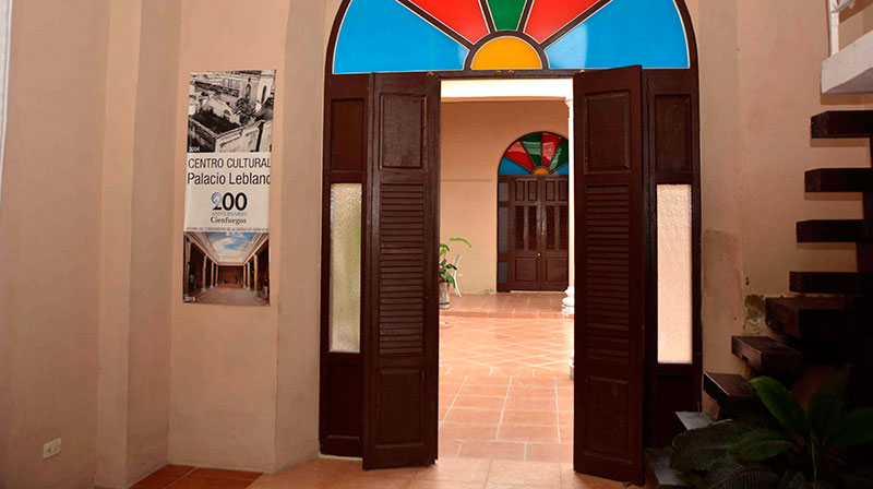 Centro Cultural Palacio Leblanc,  institución perteneciente a la Oficina del Conservador de la ciudad de Cienfuegos, Cuba, el 11 de enero de 2021.   ACN  FOTO/Modesto GUTIÉRREZ CABO