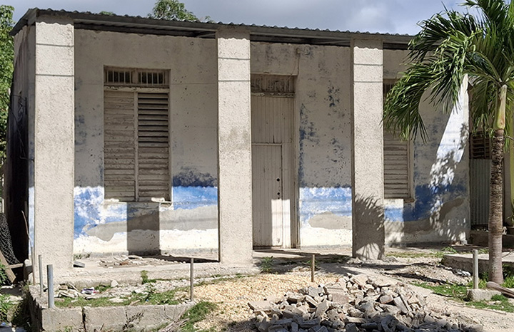 Así se encontraba en el mes de enero el hogar materno de Florencia que, al decir de las autoridades del territorio, debía estar terminado en el primer trimestre del año.