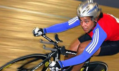 Ciclista cubana Lisandra Guerra
