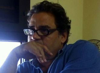Entrevista al crítico de cine Joel del Río. Foto: de la autora