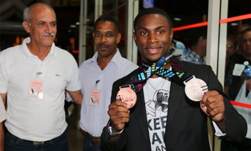 Manrique Larduet, doble medallista y ganador del boleto para los Juegos Olímpicos de Río de Janeiro 2016. Foto: José L. Anaya/Jit Manrique Larduet, doble medallista y ganador del boleto para los Juegos Olímpicos de Río de Janeiro 2016. Foto: José L. Anaya/Jit