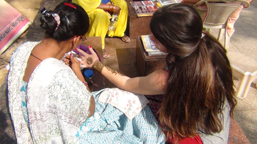 Arte del Mehandi. Foto: De las autoras