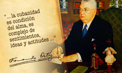 Variación de la obra "Retrato de Don Fernando Ortiz", 1941. Jorge Arche. Colección del Museo Nacional de Bellas Artes